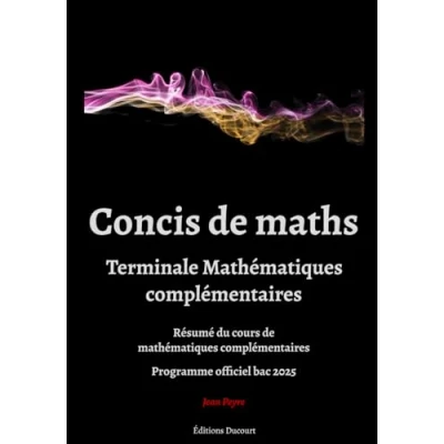 Image de Concis de maths terminale mathématiques complémentaires