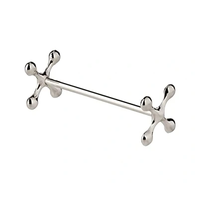 Image de EDZARD Ensemble de 6 repose Couteau Croisée, baguettes, Longueur 7 cm, argenté Noble, résistant au ternissement