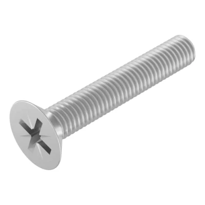Image de SECCARO Lot de 20 vis à tête fraisée M4 x 25 mm en acier inoxydable V2A VA A2 DIN 965 Phillips PZ Filetage complet
