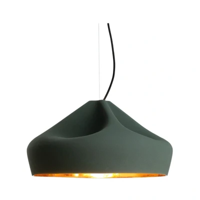 Image de Marset Pleat Box 47 LED Suspension Sombre Vert/Or