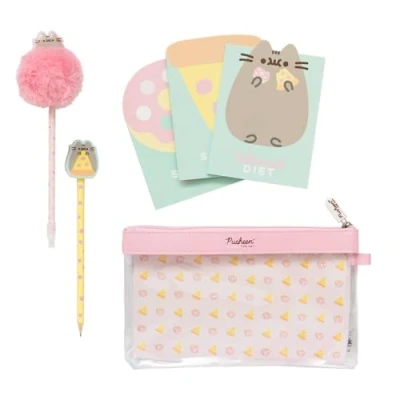 Image de Grupo Erik Set de Papeterie Pusheen Foodie Collection, Inclut : 3 Carnets, Crayon Papier, Gomme, Stylo, Fournitures Scolaires Kawaii, Kawaii SEGE001