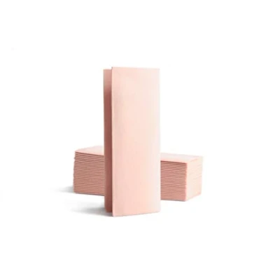 Image de Alvotex CHIC Airlaid Lot de 50 serviettes jetables qualité supérieure 1/8 plis Aspect tissu Rose 32 x 40 cm