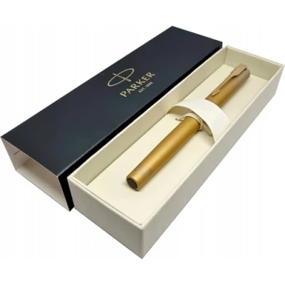 Image de Parker Vector XL Stylo plume à pointe fine avec bordure dorée Jaune
