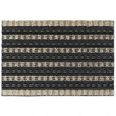 Image de ID Mat Solido Tapis Paillasson, Fibres endos polypropylène, Kaki/Noir, 40 x 60 cm