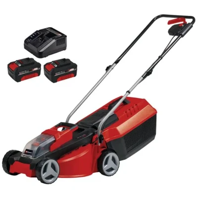 Image de Tondeuse à gazon EINHELL GE CM 18 Li Set Sur batterie Poussée Rouge