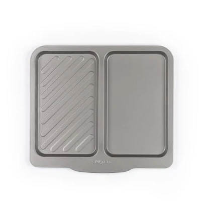 Image de Salter Essentials plaque de cuisson antiadhésif rectangulaire plateau four, Compatible lave vaisselle, Facile à nettoyer, Fabriqué au Royaume Uni, Acier carbone, Sans PFOA, BW13673
