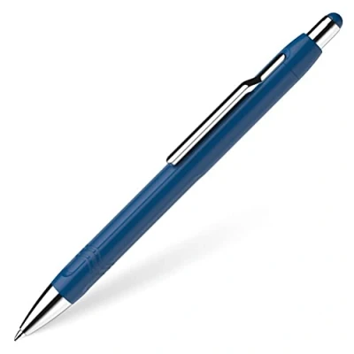 Image de Schneider Epsilon 138613 Stylo à bille rétractable (largeur de trait XB, couleur l&#039;encre : bleu, recharge permanente) Bleu foncé