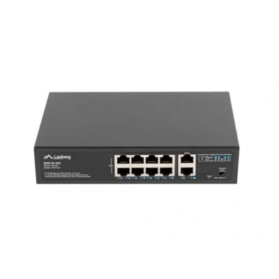Image de LANBERG POE+ SWITCH RACK 10&quot;/19&quot; RSFE 8P 2GE 120