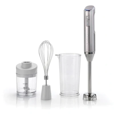 Image de Cuisinart Hand Blender Set cordless RHB100E 3 attachments Frosted Pearl