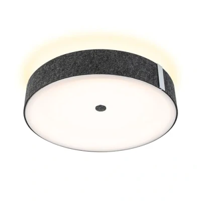 Image de Paulmann Plafonnier LED Malika, anthracite, feutre, 3 step dim