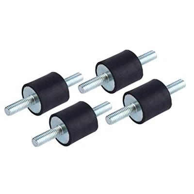Image de Keenso 4PCS Monte en Caoutchouc, Supports d&#039;Isolant Anti vibration, M6 20 x Isolateur Caoutchouc vibration l&#039;Amortisseur de Pompe à Compresseur d&#039;Air avec Vis