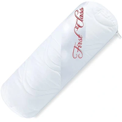 Image de CelinaTex Coussin pour la Nuque 40x15 cm, Oeko Tex 95 degrés Lavable, avec Fermeture éclair Ajuster Le Remplissage en Fibres sphériques Respirantes, First Class