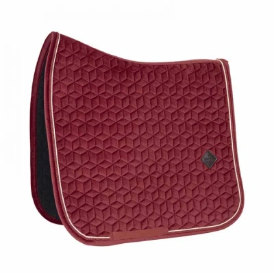 Image de Kentucky Tapis de Selle Velvet Dressage Bordeaux Cob