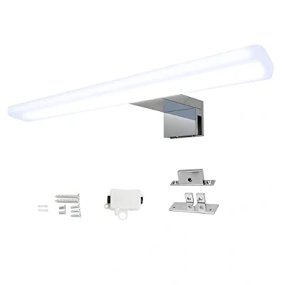 Image de kalb Cuir de veau Mera LED salle bain Lumière Lampe Miroir 230V, 600 mm blanc chaud