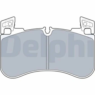 Image de DELPHI LP3540 Jeu de plaquettes frein préparé pour indicateur d&#039;usure avec tôle anti bruit sans accessoires LAND ROVER: Range Rover Sport