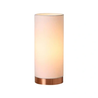 Image de Lindby Lampe à poser Ronja (Avec variateur d&#039;intensité tactile) intensité variable (Moderne) en Blanc textile e. a. pour Chambre coucher (1 lampe,à E14),