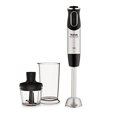 Image de Tefal HB6598 blender 0,8 L Mélangeur par immersion 1000 W Noir, Acier inoxydable