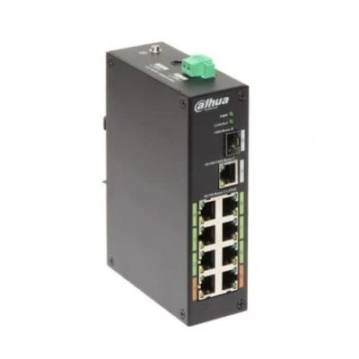 Image de Dahua Technology DH LR2110 8ET 120 Géré L2 Fast Ethernet (10/100) Connexion Ethernet, supportant l&#039;alimentation Via ce Port (PoE) Noir