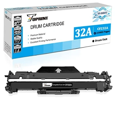 Image de TOPRINT Unité de Tambour Compatible, Cartouche Tambour, d&#039;imagerie 32A CF232A Noir 23000 Pages pour HP Laserjet Pro M118dw M203d M203dn M203dw, MFP M227fdn M227fdw M148fdw M148dw