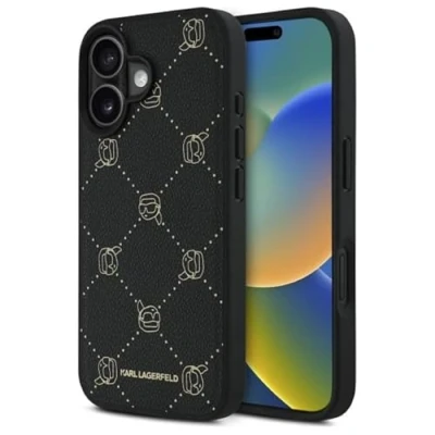 Image de Étui Karl Lagerfeld pour iPhone 16 6.1 noir étui rigide Magsafe Head Neuf