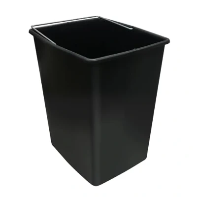 Image de ARREGUI CBZ00422 Seau en plastique pour Poubelle de Recyclage 17 L Compatible Avec Cuisine Basic, Top, Round, Ecoclas, Ecoclas Plus poignée métal noir