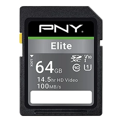 Image de PNY Elite 64 Go SDXC UHS I Classe 10 Neuf