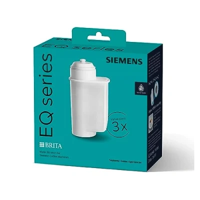 Image de SIEMENS TZ70033A Filtre à Eau TZ70003 pour Machine Expresso TK7 Lot économique x 3 Brita Intenza, Plastique, Blanc