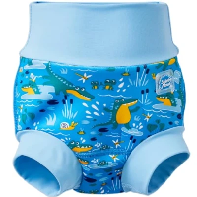 Image de Splash About Happy Nappy Couche de bain réutilisable, Crocodile Swamp, 6 12 mois