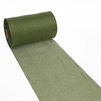 Image de DEKO AS Chemin de Table Aspect Lin en Polyester sans Odeur Vert olive 20 cm x 25 m 15
