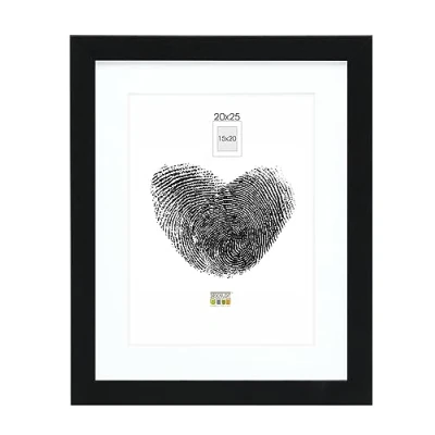 Image de Deknudt Frames Cadre Photo Noir Bois 23,5 x 28,6 passe partout 20 25 cm