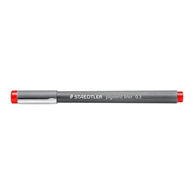 Image de STAEDTLER Pigment Liner 308 Feutre Pointe Calibrée 0.3 Mm Rouge