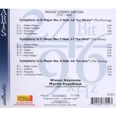 Image de Franz Joseph Haydn: Symphonies Nos. 6 8, Le Matin, Midi, Soir [Import]