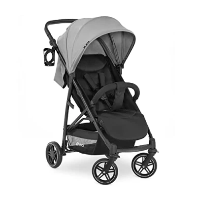 Image de hauck Poussette Canne Rapid 4R Plus, de la Naissance à Environ 3 Ans, Pliable, Compact, Inclinable, Pare Soleil Protection UV 50+, Porte Gobelet, Grand Panier, Gris