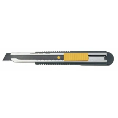 Image de OLFA Cutter FWP 1, Acier Inoxydable, noir et jaune, 14,5 x 1,8 0,5 cm