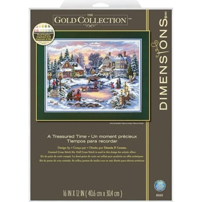 Image de DIMENSIONS Gold Kit Point De Croix Compté, Un Moment Précieux, Blanc