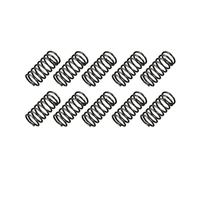 Image de sourcing map Ressort de Compression 1.2mm Fil Diamètre, 12mm OD, 25mm Libre Longueur Acier Extension Noir 10Pcs