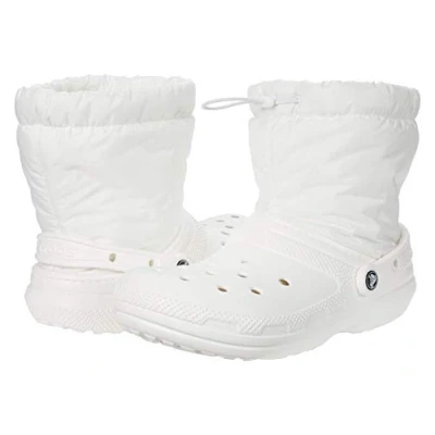 Image de Crocs Classic PUFF BOOT Unisex Bottines, Taille: 36 37, White Matière synthétique / textile