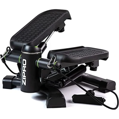 Image de ZIPRO Roam Stepper Mini Appareil de Fitness INCL. Ordinateur d&#039;entraînement LCD avec Nombreuses Fonctions Entraînement pour la Maison Vélo d&#039;appartement, Noir