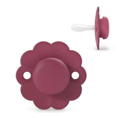 Image de Suavinex, Sucette Bébé 6/18 Mois, Ronde avec Tétine Symétrique SX Pro en Silicone, Réversible, Plate et Flexible, Respecte le Développement Buccodentaire, Wonder Magenta