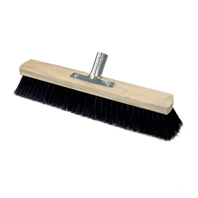 Image de Nölle 236803 Balai de salle en Crin/Cheveux synthétiques, Beige/noir, 80 cm