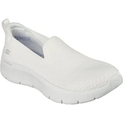 Image de Skechers Performance GO WALK FLEX SLIP ON Chaussures de course, Femme, Taille: 36, White Textile