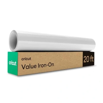 Image de Cricut Rouleau de vinyle à transfert thermique pour une utilisation avec toutes les machines découpe Blanc 6 m