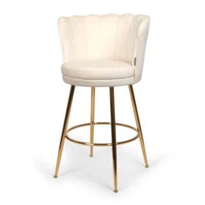 Image de Milton &amp; Oldbrook Tabouret de Bar Bas Andria Blanc