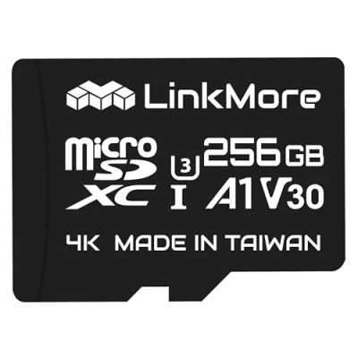 Image de LinkMore 256GB XV13 (Agon) Micro SDXC Card, A1, UHS I, U3, V30, Class 10 Compatible, Read Speed Up to 100 MB/s, Write 70 SD Adapter Included