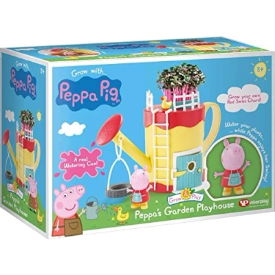 Image de Toomies Tomy Garten Jeu arrosoir. Jardin Peppa Pig pour Les Enfants à Planter graines d&#039;herbe, kit créatif garçons et Filles partir de 4 Ans, Jouet Tout Petits, E73338, Muticoloured