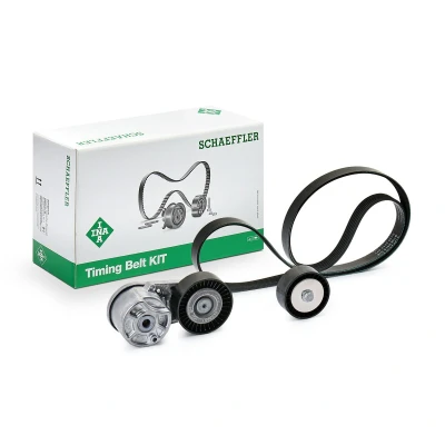Image de INA 529 0549 10 Jeu de courroies trapézoïdales à nervures Contrôler et changer roue libre alternateur si nécessaire FORD: Transit Custom V362 Van