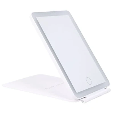 Image de Flamingueo Miroir Coiffeuse Maquillage LED 3 Modes, Intensité Réglable, Rechargeable, de Poche Femme, Table