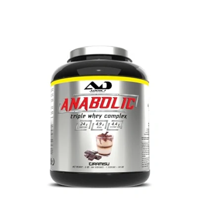 Image de Addict sport nutrition Anabolic triple whey Protéine de lactosérum concentrée, isolée et hydrolysée pure BCAA Glutamine Croissance musculaire récupération 2kg Tiramisu