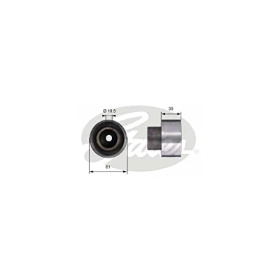 Image de GATES T42053 Poulie renvoi/transmission, courroie de distribution Tru Power FIAT: Uno 3/5 portes, Fiorino II Van