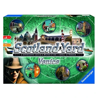 Image de Ravensburger 26794 Scotland Yard Venise, Version Italienne, édition limitée, 2 à 6 Joueurs, âge recommandé partir de 8 Ans